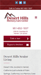 Mobile Screenshot of deserthillsmemorycare.com